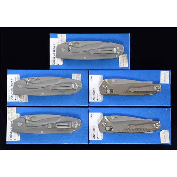 GROUP OF 5 HIGH QUALITY BENCHMADE MANUAL OPEN