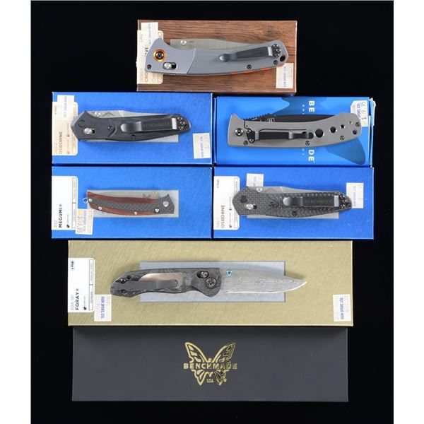 GROUPING OF 6 NICE QUALITY BENCHMADE KNIVES