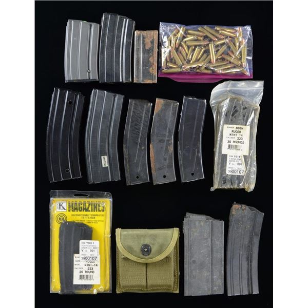 LOT OF 14 ASSORTED RIFLE MAGS.