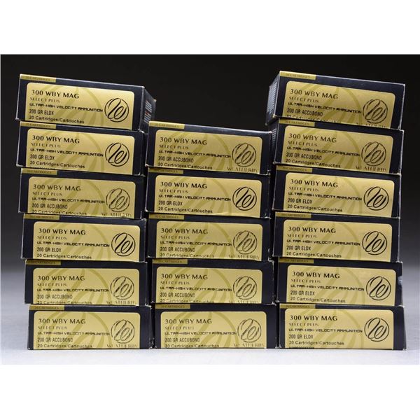 360 RDS. (18 BOXES) WEATHERBY 300 WBY MAG. 200 GR.