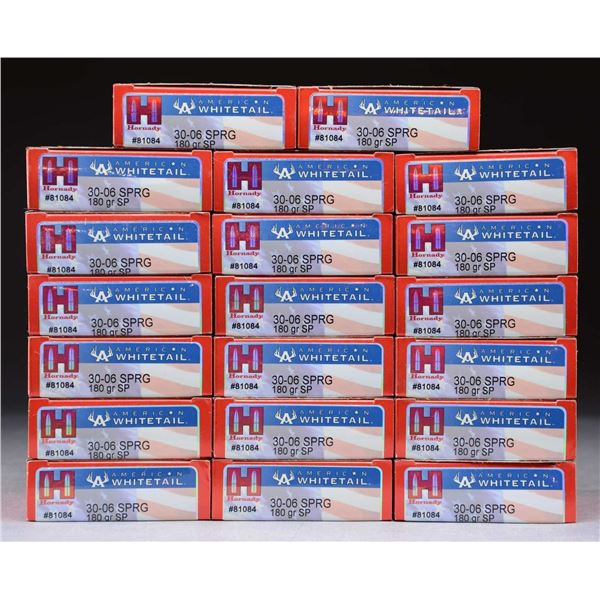 400 RDS. (20 BOXES) HORNADY 30-06 AMERICAN