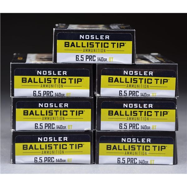 140 RDS. (7 BOXES) NOSLER 6.5 PRC TROPHY GRADE