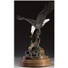 Image 2 : BALD EAGLE BRONZE SCULPTURE BY DAVID MANUEL TITLED