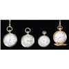 Image 2 : GROUP OF 4 POCKET WATCHES FROM THE 19TH