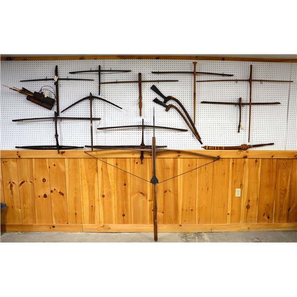 LARGE LOT OF VIETNAM MONTAGNARD CROSSBOWS & OTHER