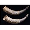 Image 2 : WONDERFUL PAIR OF MEXICAN CALLING HORNS.