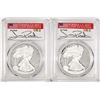 Image 1 : Lot of (2) 2020-W $1 Proof American Silver Eagle Coin PCGS PR70DCAM FDOI
