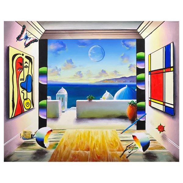 Ferjo "Summertime in Greece" Original Oil on Canvas