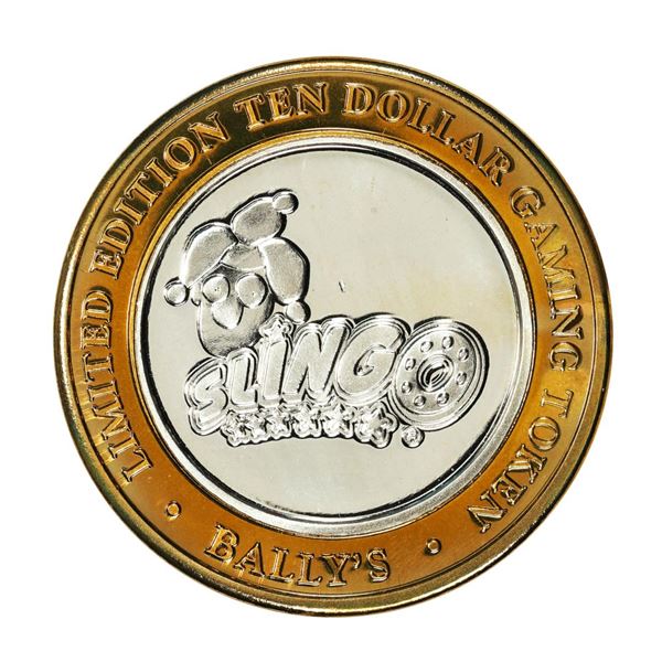 .999 Silver Bally's Las Vegas, Nevada $10 Casino Limited Edition Gaming Token