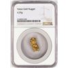 Image 1 : 4.29 Gram Yukon Gold Nugget NGC Graded