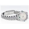 Image 6 : Rolex Stainless Steel Silver Index Emerald and Diamond Date Watch