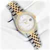 Image 3 : Rolex Mens Two Tone White Roman Diamond Datejust Wristwatch