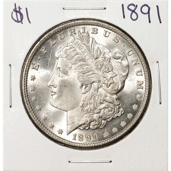 1891 $1 Morgan Silver Dollar Coin