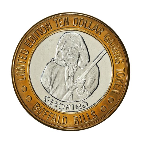 .999 Silver Buffalo Bills Resort & Casino Primm, NV $10 Limited Edition Gaming Token