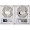 Image 2 : Lot of 2001-W & 2002-W $1 Proof American Silver Eagle Coins PCGS PR69DCAM