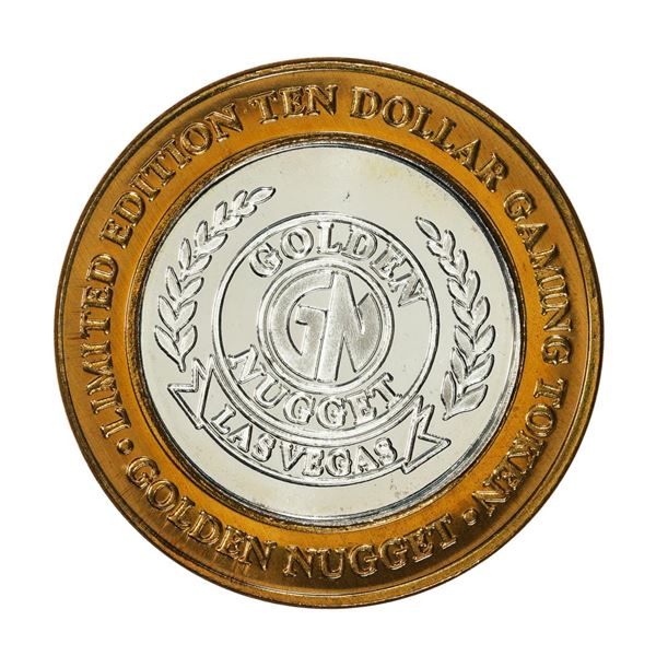 .999 Silver Golden Nugget Las Vegas, Nevada $10 Casino Limited Edition Gaming Token