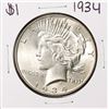 Image 1 : 1934 $1 Peace Silver Dollar Coin