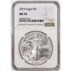 Image 1 : 2019 $1 American Silver Eagle Coin NGC MS70