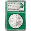 Image 1 : 2004 $1 American Silver Eagle Coin NGC MS70 From US Mint Sealed Box Green Core