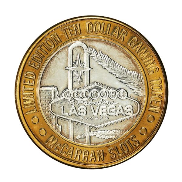 .999 Silver McCarran International Airport Las Vegas, Nevada $10 Limited Gaming Token