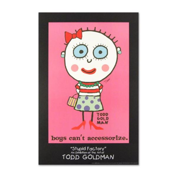 Todd Goldman "Boys Can't Accessorize" Collectible Lithograph