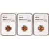 Image 1 : Lot of (3) 1939-S Lincoln Wheat Cent Coins NGC MS67RD