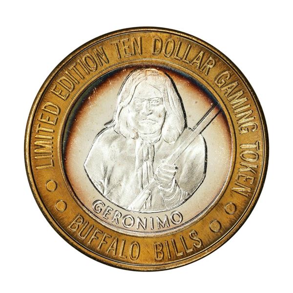 .999 Silver Buffalo Bills Resort & Casino Primm, NV $10 Limited Edition Gaming Token