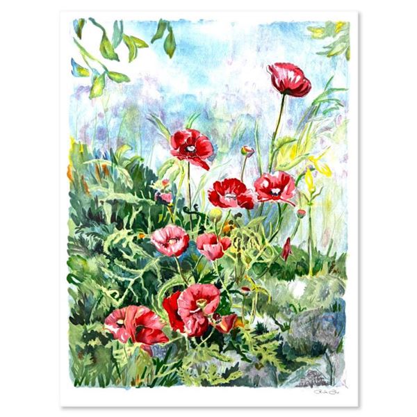 Perla Fox "Anenomes" Limited Edition Serigraph On Paper