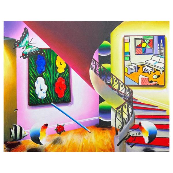 Ferjo "Stairway to Warhol" Original Oil on Canvas
