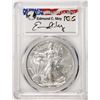 Image 1 : 2011-W $1 Burnished American Silver Eagle Coin PCGS SP70 Edmund C. Moy Signature
