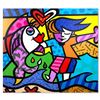 Image 1 : Jozza "Boy and the Fish" Limited Edition Giclee on Canvas