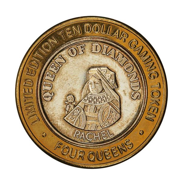 .999 Silver Four Queens Casino Hotel Las Vegas $10 Limited Edition Gaming Token