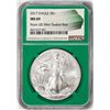 Image 1 : 2017 $1 American Silver Eagle Coin NGC MS69 Green Core