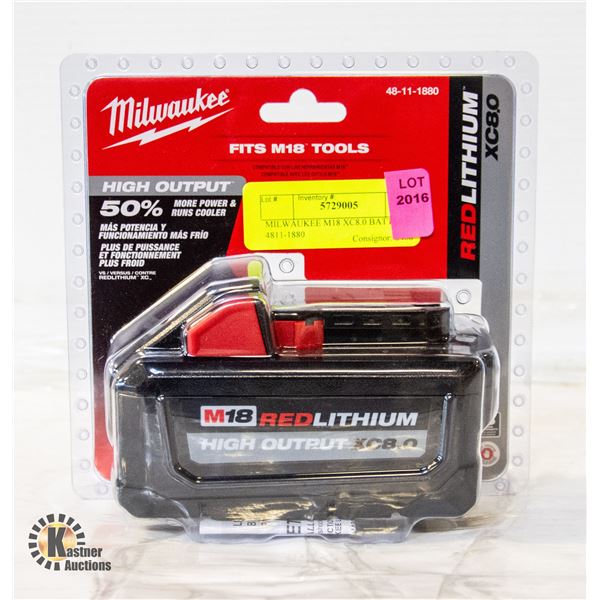MILWAUKEE M18 XC8.0 BATTERY 4811-1880