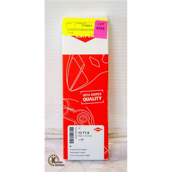 KNIPEX 8' FORGED WIRE STRIPPERS 13718