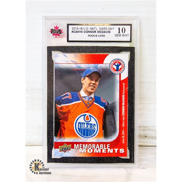 2015-16 KSA #CAN16 CONNOR MCDAVID ROOKIE CARD