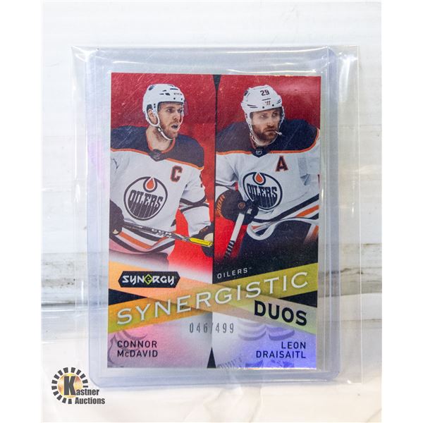 2022 UPPER DECK SYNERGISTIC DUO MCDAVID/