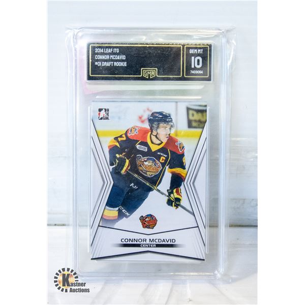 2014 LEAF ITG MCDAVID #01 PRE ROOKIE GMA 10
