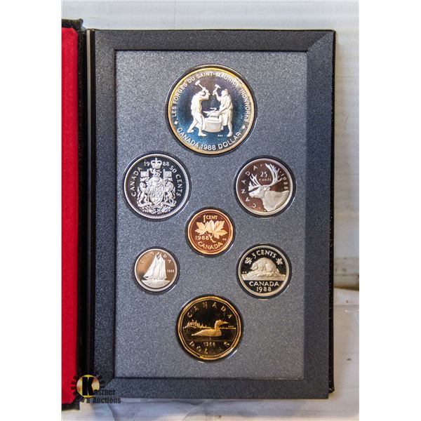 64)RCM 1988 PROOF DOUBLE DOLLAR COIN