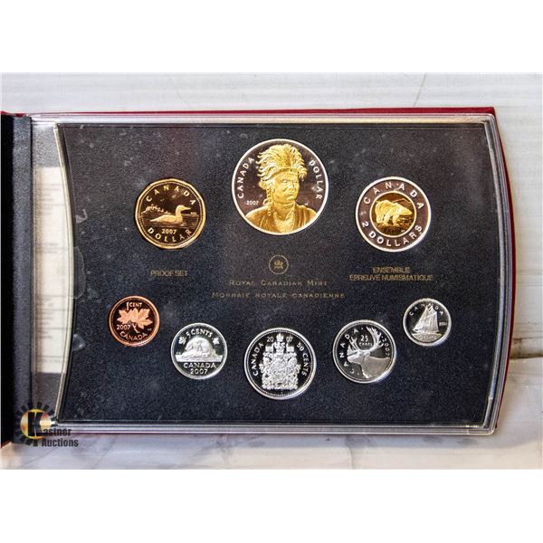 25) RCM 2007 COMMEMORATIVE COIN SET WITH