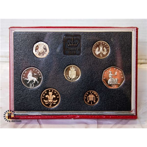 36)1988 UNITED KINGDOM, COIN SET