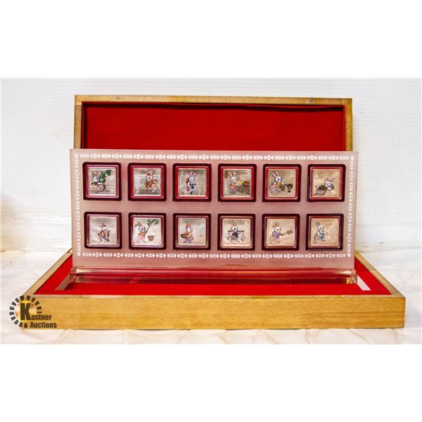 270) YEAR OF THE RABBIT SILVER MEDALLION SET