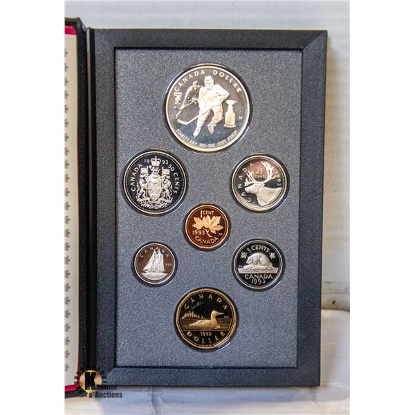21)RCM 1993 PROOF DOUBLE DOLLAR COIN SET