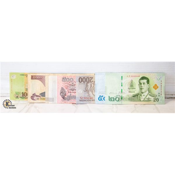 175)15 VARIOUS BILLS IN TOTAL FROM ASIA