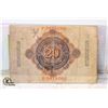 Image 2 : 180)1910 REICHS BANK NOTE 20 MARK?S