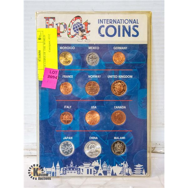 179)EPCOT COINS OF THE WORLD SET