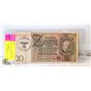 Image 1 : 188) 1924 GERMANY 20 REICHSMARK PAPER BILL