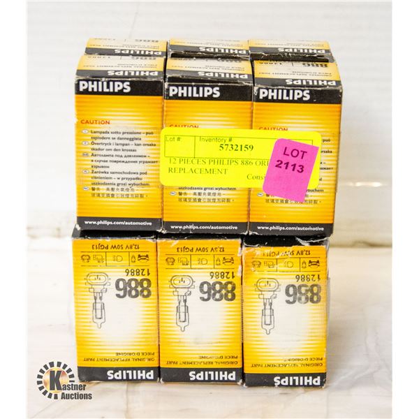 12 PIECES PHILIPS 886 OREGINAL REPLACEMENT