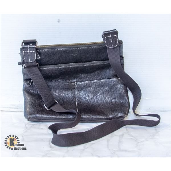 BLACK ROOTS CROSSBODY WITH ADJUSTABLE