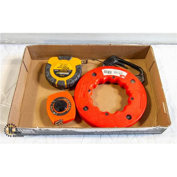 FISH TAPE 50FT & 100FT JOB SITE TAPE MEASURE MET